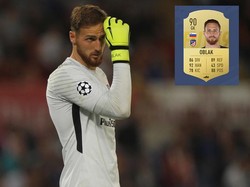 Di usianya yang masih muda Jan Oblak punya atribut untuk berada di deretan kiper terbaik dunia. Di FIFA19 dia dibekali 92 handling dan 89 refleks. (ist.)