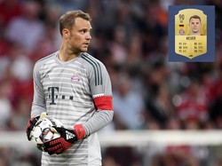 Meski musim lalu lebih banyak berada di ruang perawatan, Manuel Neuer masih punya atribut luar biasa di FIFA19. Selain refleks 88, Neueur juga punya rating 91 untuk kicking, yang menunjang perannya sebagai sweeper-keeper. (ist.)