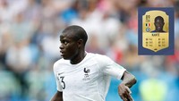 Di balik sosoknya yang humble, NGolo Kante punya peran krusia di lapangan tengah Chelsea dan Timnas Prancis. Dia punya keseimbangan dalam bertahan (87 defending) dan membantu serangan (81 dribbling). (ist.)