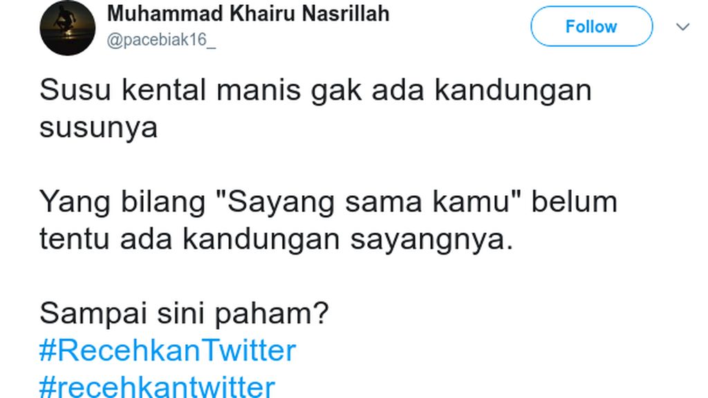 Cuitan Lucu Warganet Soal Susu Kental Manis yang Bikin Ketawa Cuitan Lucu Warganet Soal Susu Kental Manis yang Bikin Ketawa