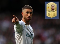 Sergio Ramos punya nilai 91 untuk atribut defending. Dia punya kemampuan sangat baik dalam tekel, aerial duel, dan juga kepemimpinan di atas lapangan. (ist.)