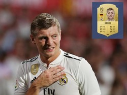 Mesin yang terus membuat lini tengah Real Madrid dan Jerman berputar tanpa lelah. Selain punya 89 untuk passing, Kroos juga berbahaya jika diberi ruang karena punya nilai 82 untuk shooting. (ist.)
