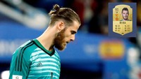 Inilah kiper dengan rating tertinggi di FIFA19. De Gea punya refleks 94 dan diving 90, plus positioning 88. Sulit untuk melewati kiper asal Spanyol ini. (ist.)