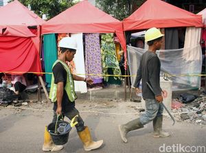 PKL Tanah Abang Kehilangan Lapak Sementara Demi Skybridge