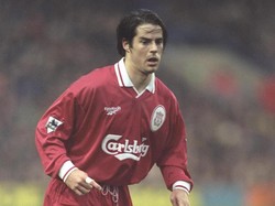 Jamie Redknapp berkostum Liverpool pada 1991 sampai 2002 dengan total penampilan 309 kali. Di Tottenham dia bermain sebanyak 49 kali sejak 2002 sampai 2005. (Foto: Allsport/Getty Images)