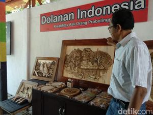 Tengok Indahnya Lukisan di Kayu Limbah Karya Seniman Probolinggo