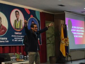 Di Depan Mahasiswa, Sandi Bicara Sulitnya Lapangan Kerja