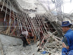Pekerja yang Tertimbun Beton di PIK Berhasil Dievakuasi