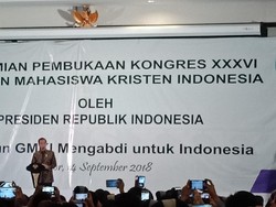 Buka Kongres GMKI, Jokowi Bicara Keberagaman dan Teknologi