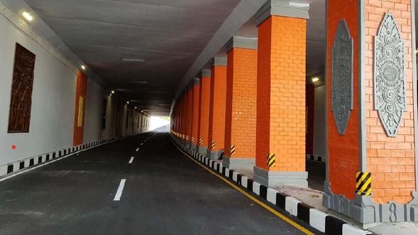 Pakai Ornamen Bali, Ini Dia Underpass Simpang Tugu Ngurah Rai