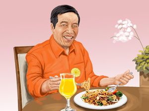 Dalam Bakmi, Soeharto, Jokowi, dan Megawati Bersaudara