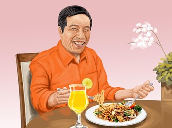 Dalam Bakmi, Soeharto, Jokowi, dan Megawati Bersaudara