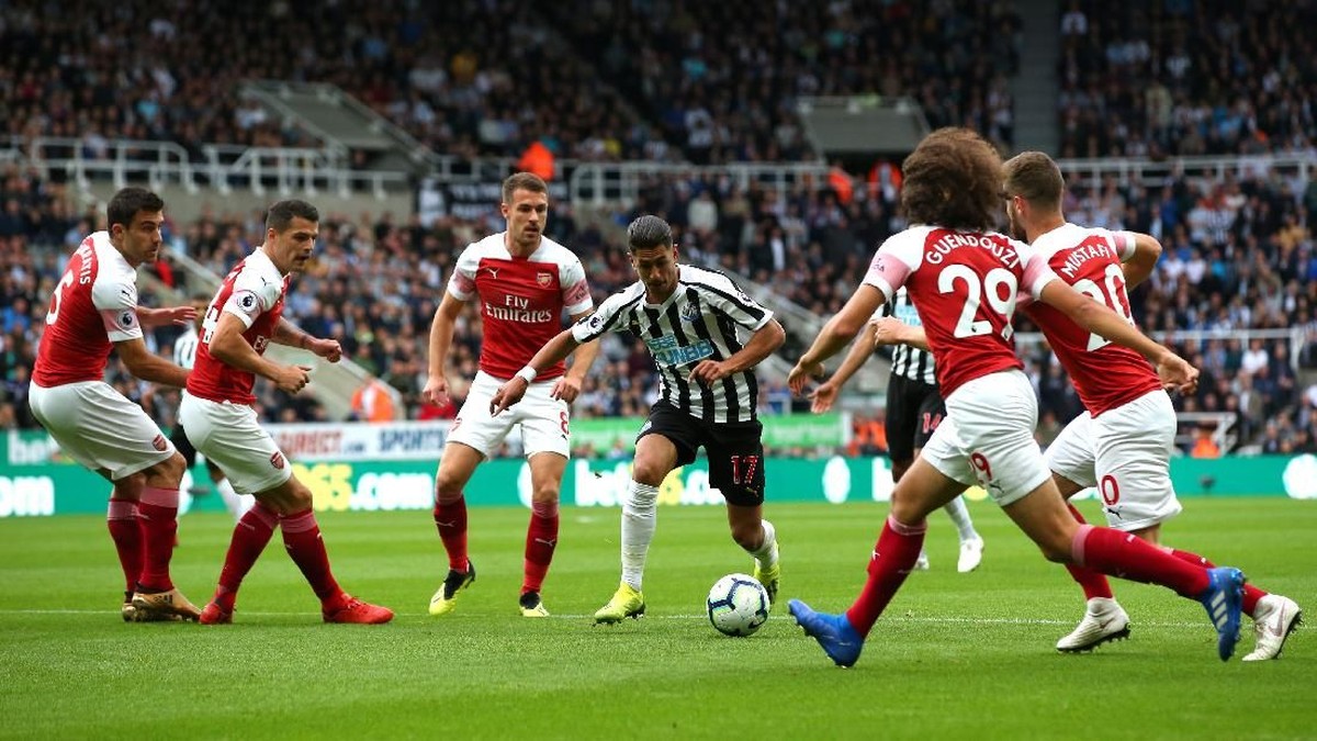 NEwcastle vs Arsenal masih 0-0 di babak pertama (Foto: Alex Livesey/Getty Images)