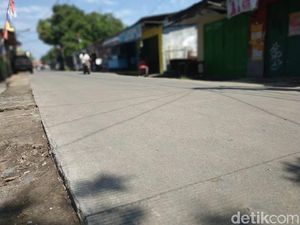 Penampakan Jalan Nangka yang Dicurigai Dikorupsi Nur Mahmudi