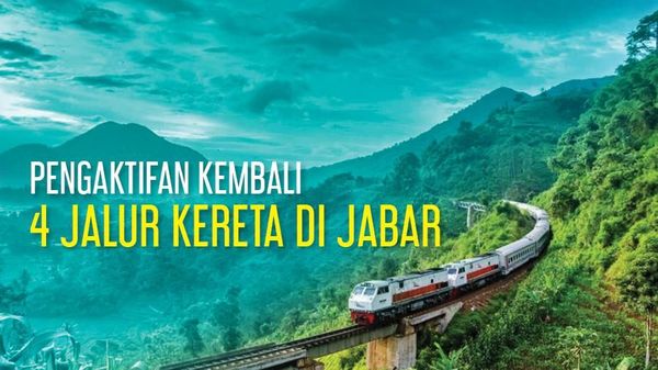 Pengaktifan Kembali 4 Jalur Kereta di Jabar