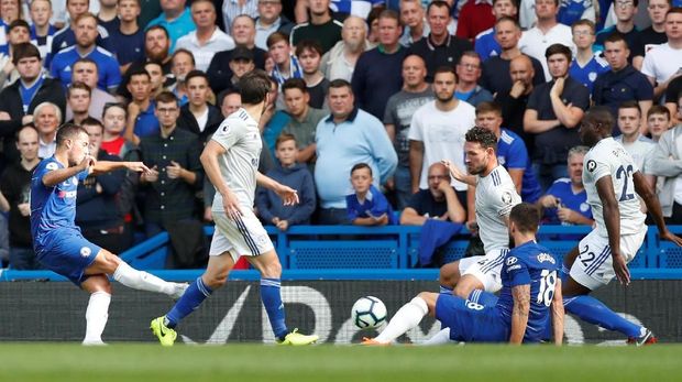 Hazard menjadi bintang kemenangan Chelsea.