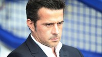 Marco Silva ada di urutan terakhir dari 10 besar pelatih yang berpotensi dipecat. Karena tak dijagokan petaruh, Manajer Fullham itu punya koefisien 25/1. (Foto: Ian MacNicol/Getty Images)