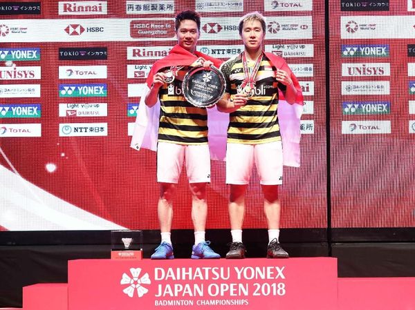 Kalahkan Ganda China, Kevin/Marcus Juara Jepang Terbuka