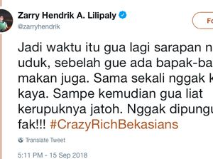 Crazy Rich Bekasians! Obat Stres Terbaru di Medsos