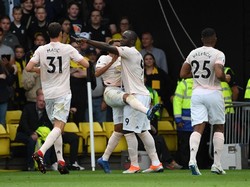 MU Unggul 2-0 atas Watford di Babak I