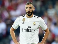 Rangkaian kemenangan Madrid terhenti, begitu pula dengan keran gol Karim Benzema. Lima gol sudah dibukukan Benzema dalam lima pertandingan. Dua pertandingan sebelumnya, striker Prancis itu selalu mengukir namanya di papan skor. (Foto: Juan Manuel Serrano Arce/Getty Images)