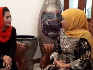Temui Khofifah, Puti Ucapkan Selamat Tepilih Jadi Gubernur Jatim