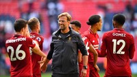 Manajer Liverpool, Juergen Klopp, menyebut anak-anak asuhnya sudah menyelesaikan tugas berat dengan sangat baik. Oleh karena itu, dia tak segan untuk mengucapkan pujian. Reuters/Dylan Martinez.