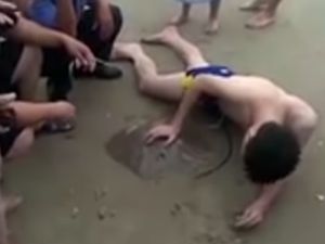 Ouch! Penis Pria Ini Tersengat Ikan Pari Saat Berenang di Laut