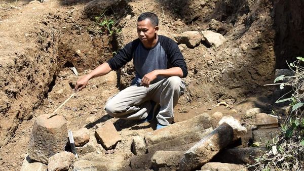 Penampakan Struktur Batu di Dekat Candi Ngempon Semarang