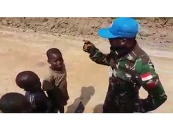Menhan Cek Video Viral Tentara RI Ajari Bocah Afrika Kata Kasar