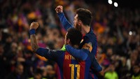 Barcelona melakukan comeback luar biasa atas Paris Saint Germain di Liga Champions. Kalah 0-4 saat main di Paris, Barca membalikkan keadaan setelah menang 6-1 di kandang. (Laurence Griffiths/Getty Images)