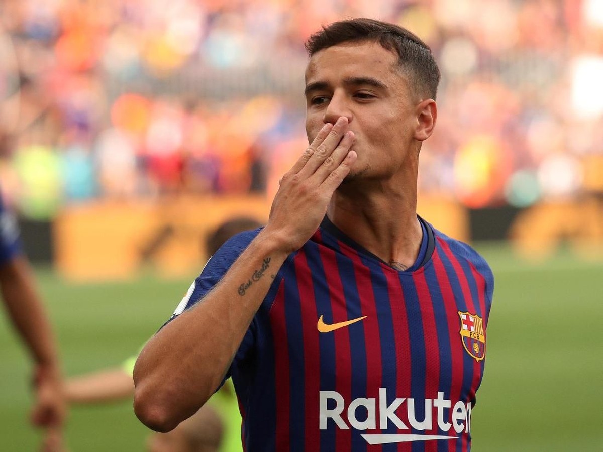 Pemain Barcelona, Philippe Coutinho (Foto: Albert Gea/Reuters)