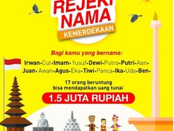 Ini Para Pemenang Rejeki Nama Kemerdekaan, Kamu Salah Satunya?