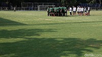 Suasana latihan Timnas U-19 di Lapangan Timnas, GBK Senayan, Jakarta.