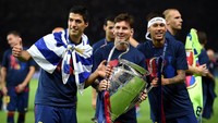 Terakhir, tentu saja Neymar. Pemain asal Brasil ini pernah sekali merasakan gelar juara Liga Champions kala di Barcelona dulu bersama Messi (Getty Images)