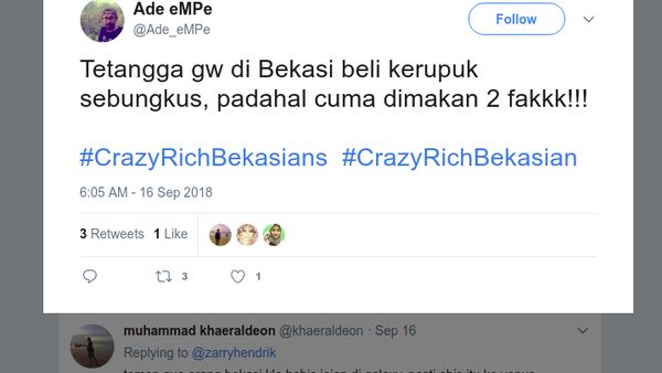 Kocak! Gaya Makan Orang Bekasi dari #crazyrichbekasian