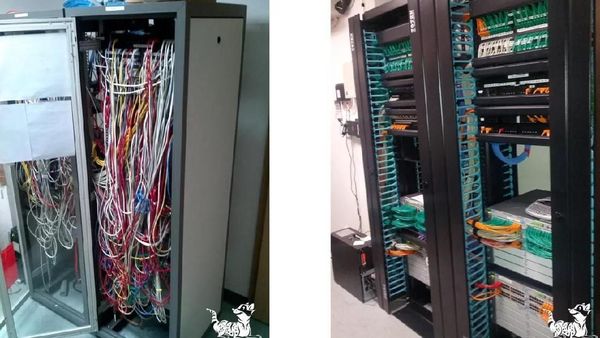 Potret Penataan Kabel Data yang Bikin Tercengang
