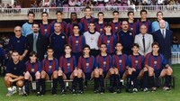 Bersama skuat penuh potensi yang dipunya Barcelona pada tahun 2002. Selain Messi, ada Gerard Pique, dan Cesc Fabregas yang menjadi teman seangkatan Messi. (ist.)
