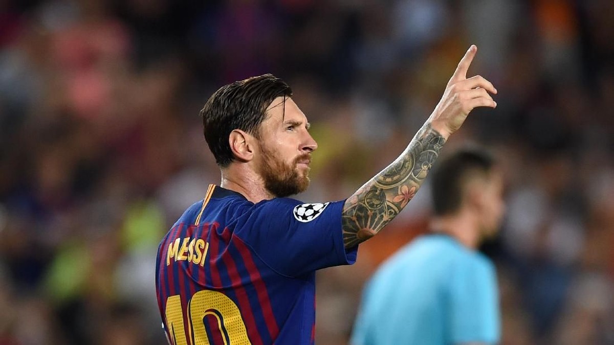 Lionel Messi raja hat-trick di Liga Champions. (Foto: Alex Caparros/Getty Images)