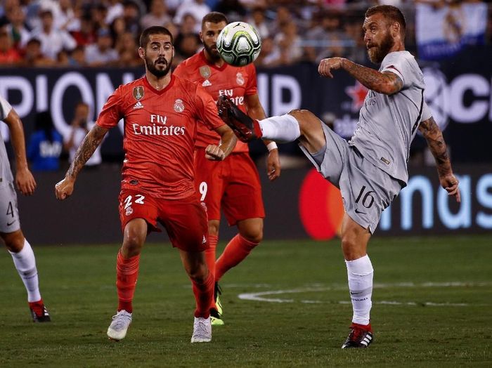 Duel Real Madrid vs AS Roma di pramusim, Agustus 2018. (Foto: Jeff Zelevansky/Getty Images) Duel Real Madrid vs AS Roma di pramusim, Agustus 2018. (Foto: Jeff Zelevansky/Getty Images)