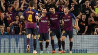 Rakitic bersama Barca juga merasakan empat trofi Copa del Rey, Piala Super Spanyol, satu Piala Dunia Antarklub, dan Piala Super Eropa. (Foto: Albert Gea/Reuters)