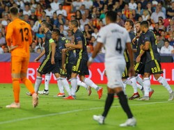 Hasil Liga Champions: Ronaldo Kartu Merah, Juve Kalahkan Valencia