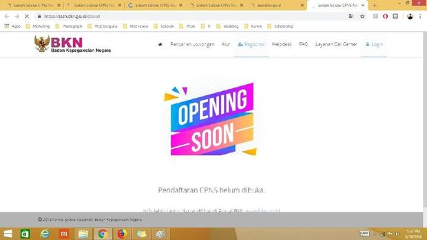 Pengalaman 'Ngadat' 30 Menit di Situs CPNS yang Dikelola BKN
