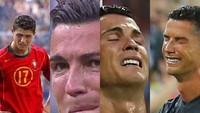 Ronaldo sudah nangis di mana-mana. (Foto: Twitter)