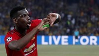 Paul Pogba merayakan golnya. Reuters/Matthew Childs.