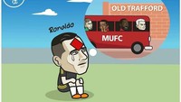 Nah, kartu merah itu bikin Ronaldo kemungkinan besar gagal main di Old Traffod. Duh, Ronaldo tidak jadi ketemu klub lamanya, deh. (Foto: Instagram)