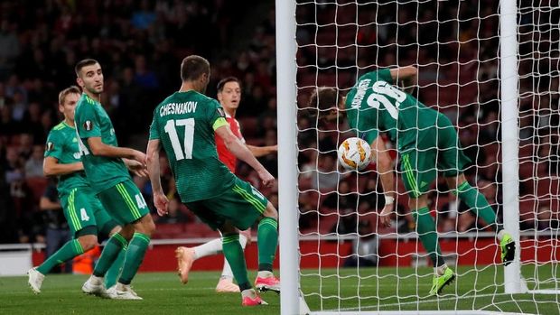 Hasil Liga Europa: Arsenal Bekuk Vorskla 4-2