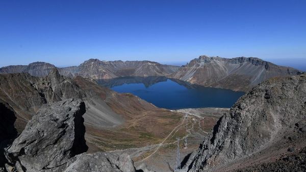 Foto: Danau Surga di Korea Utara