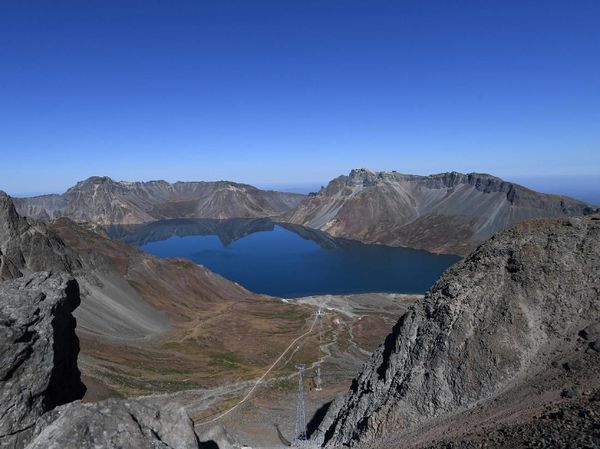 Foto: Danau Surga di Korea Utara