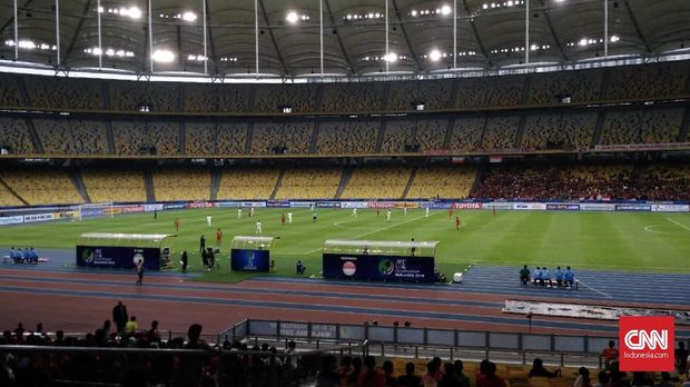 Laga Timnas Indonesia U-16 vs Iran berlangsung di Stadion Bukit Jalil Malaysia. (